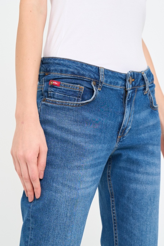 Lee Cooper - Blugi dama boyfriend cu aspect decolorat - Img 2