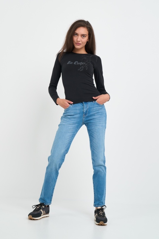 Lee Cooper - Blugi dama girlfriend culoare deschisa - Img 8