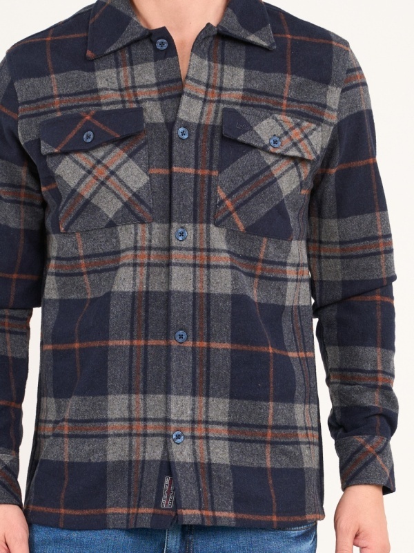 Lee Cooper - Camasa barbat maneca lunga cu model carouri - Img 3