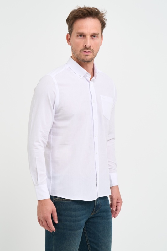 Lee Cooper - Camasa barbat regular cu buzunar aplicat - Img 6