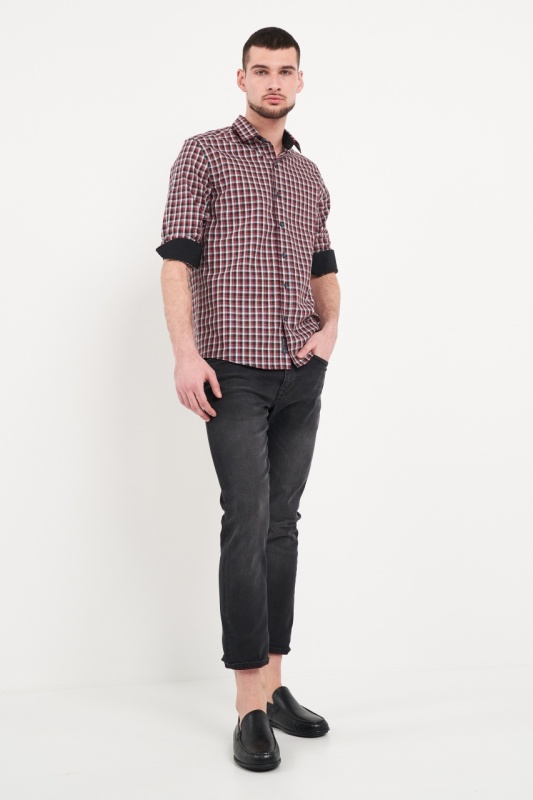 Lee Cooper - Camasa barbat regular cu model in carouri mici - Img 7
