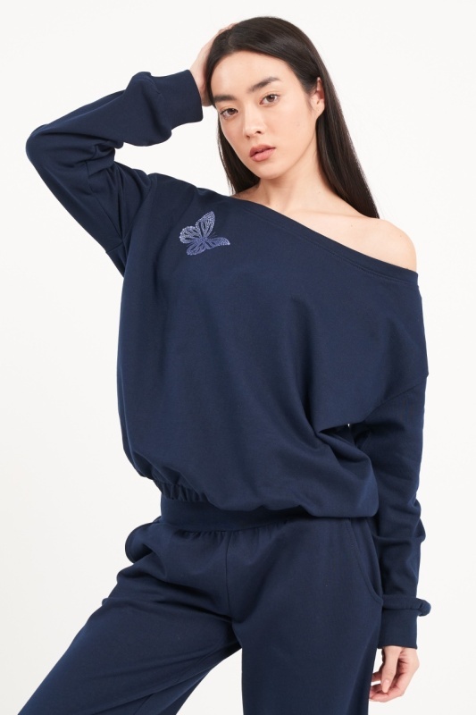 Lee Cooper - Hanorac dama de culoare uniforma cu detalii - Img 5