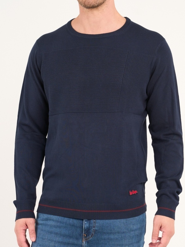 Lee Cooper - Pulover barbat cu maneca lunga de culoare uniforma - Img 3