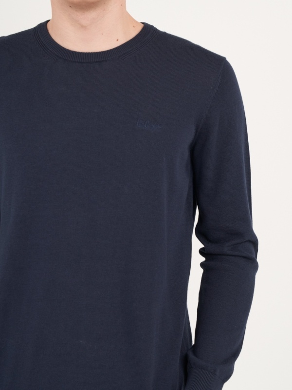 Lee Cooper - Pulover barbat cu maneca lunga de culoare uniforma - Img 2