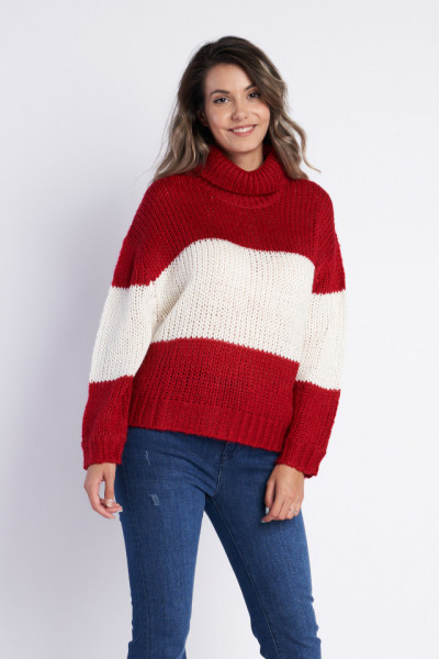 Lee Cooper - Pulover dama oversize cu guler inalt