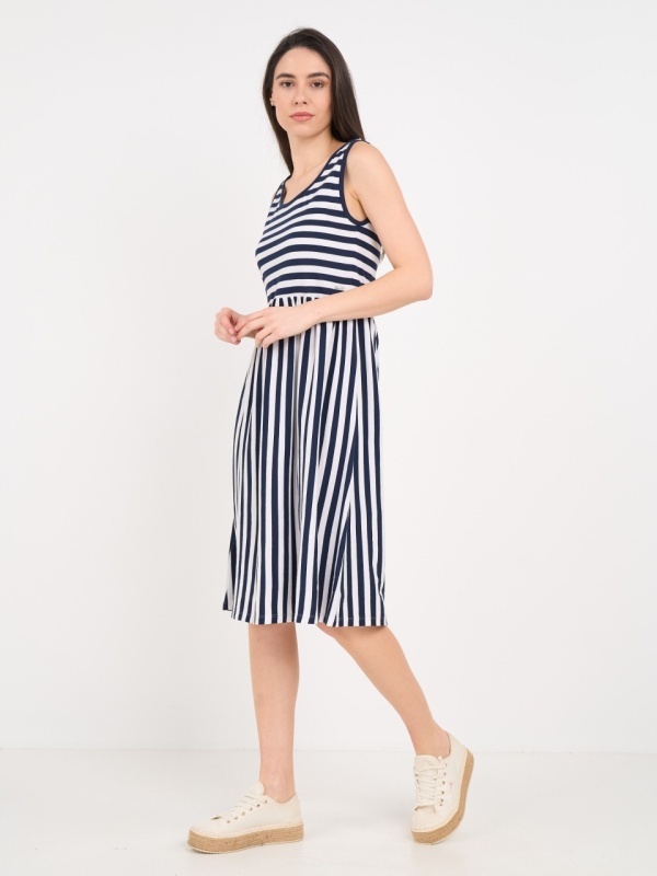 Lee Cooper - Rochie dama cu dungi si detalii - Img 5