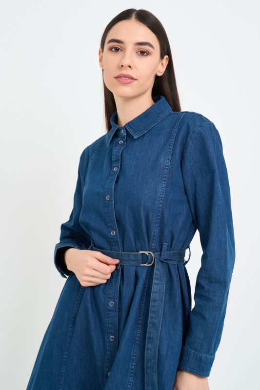 Lee Cooper - Rochie dama din denim cu buzunare - Img 4