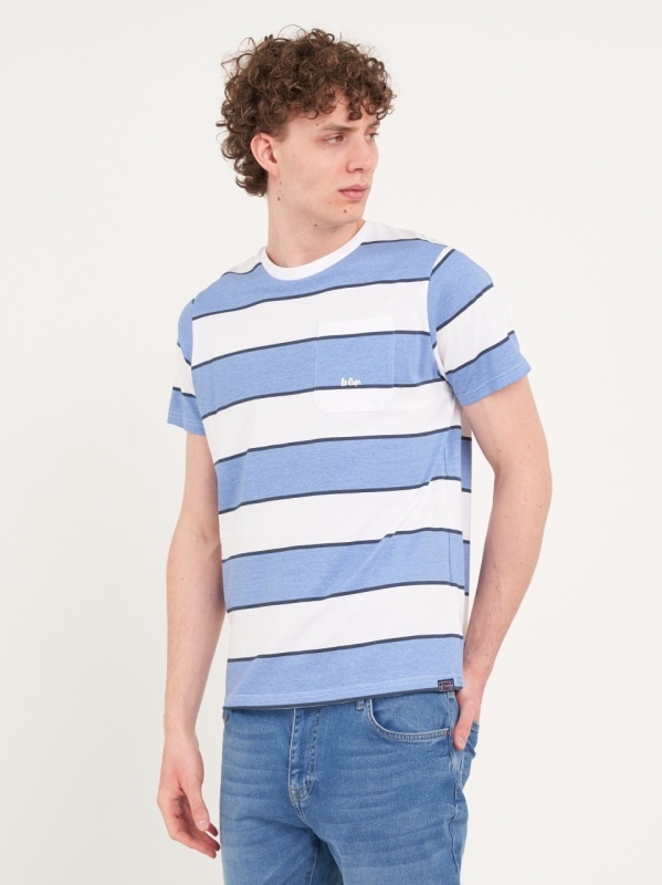 Lee Cooper - Tricou barbat cu buzunar si logo - Img 6