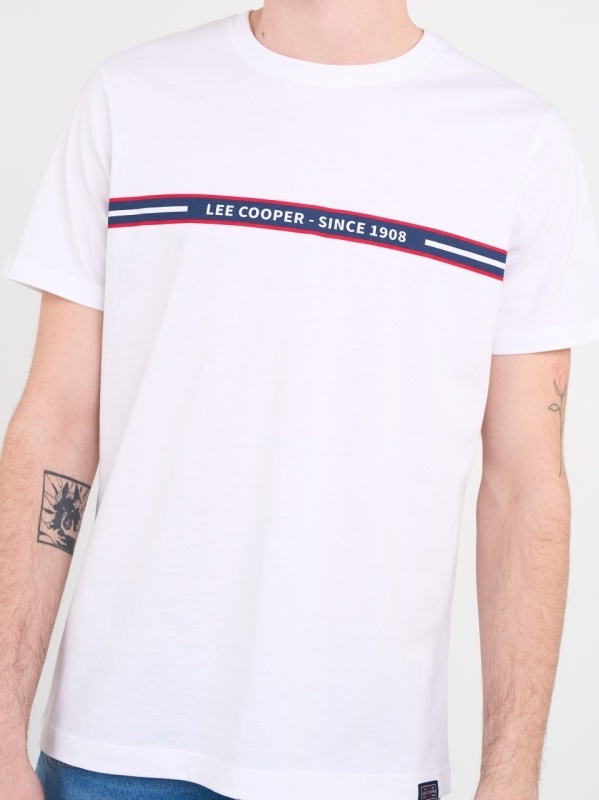 Lee Cooper - Tricou barbat cu maneca scurta si detalii grafice - Img 3