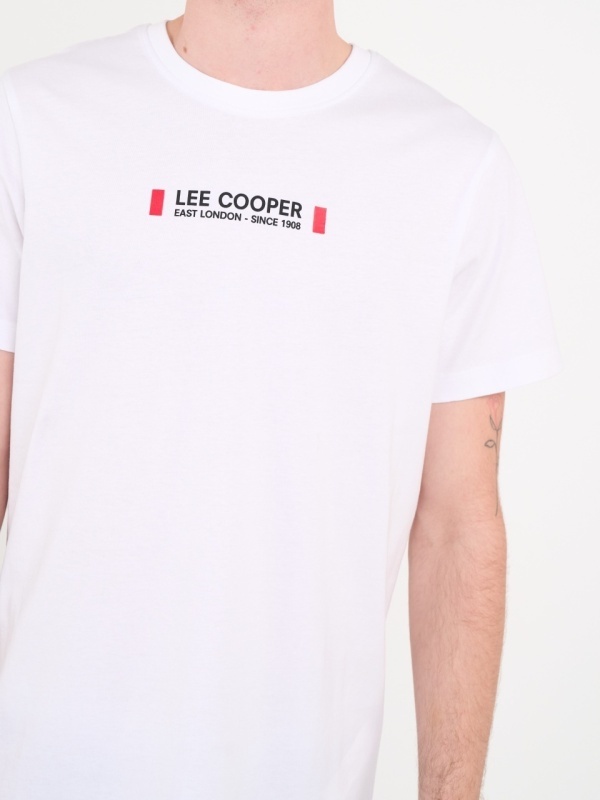 Lee Cooper - Tricou barbat cu maneca scurta si detalii logo - Img 2