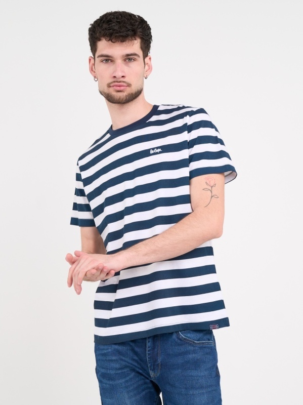Lee Cooper - Tricou barbat cu maneca scurta si dungi - Img 5