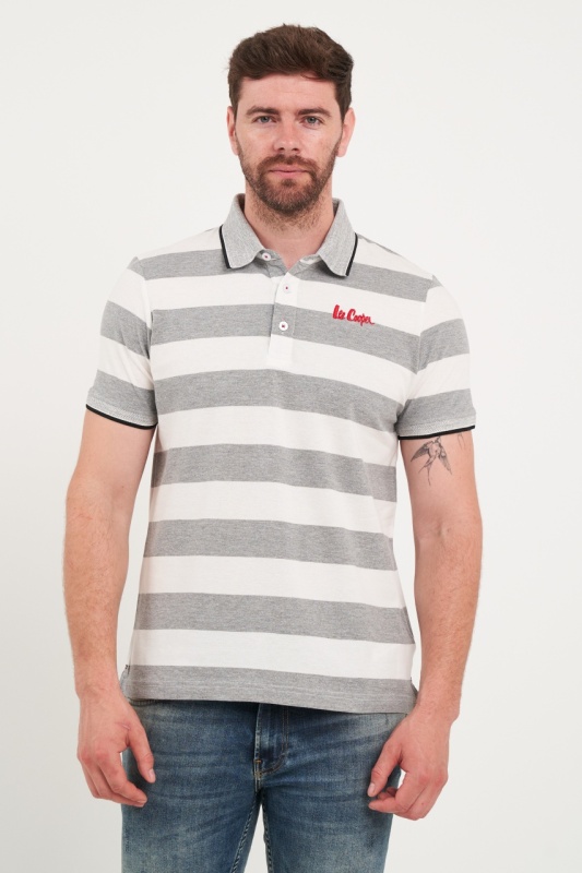 Lee Cooper - Tricou barbat polo cu dungi - Img 2