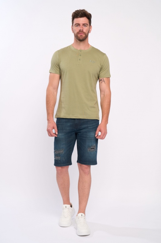 Lee Cooper - Tricou barbat uni cu logo aplicat - Img 6