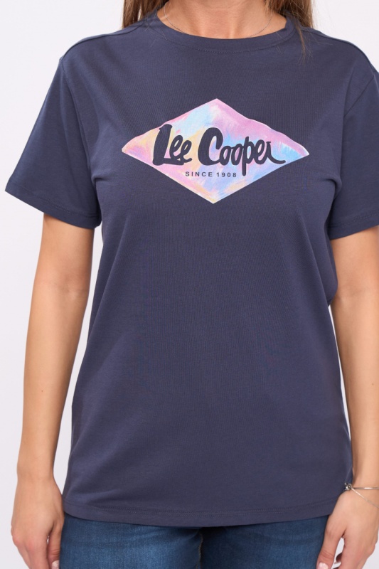 Lee Cooper - Tricou dama cu imprimeu detalii logo - Img 3