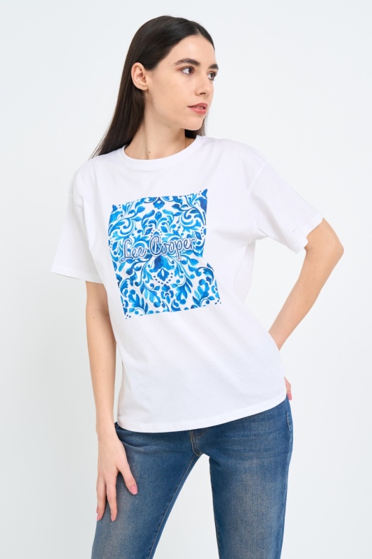 Lee Cooper - Tricou dama cu imprimeu logo - Img 4