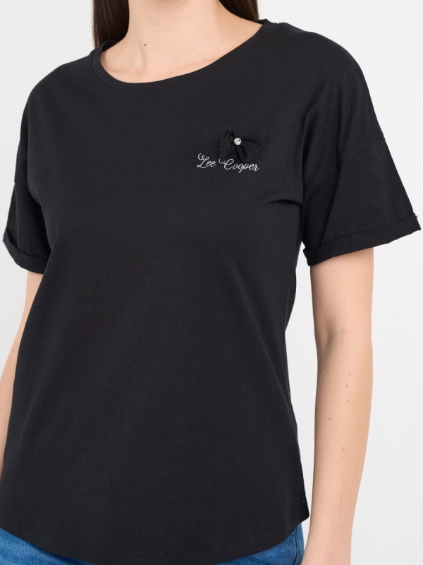 Lee Cooper - Tricou dama cu maneca scurta si detalii - Img 2