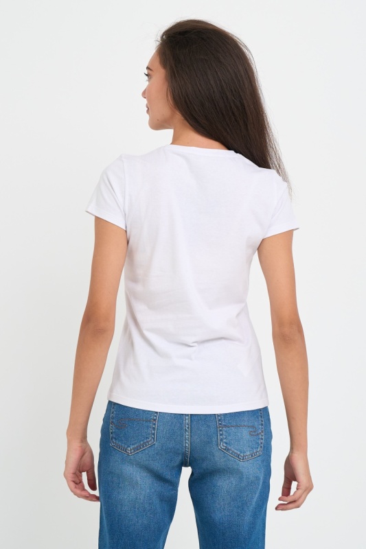 Lee Cooper - Tricou dama cu maneca scurta si logo aplicat - Img 2