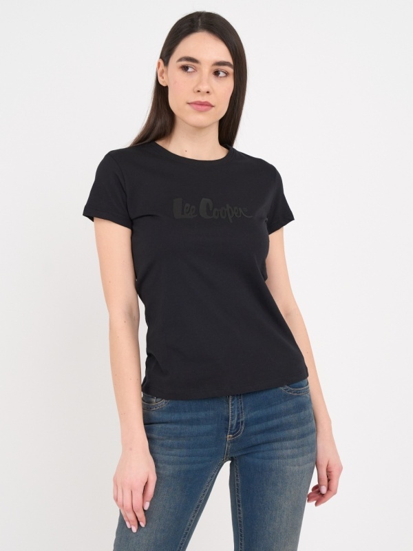 Lee Cooper - Tricou dama cu maneca scurta si logo - Img 4