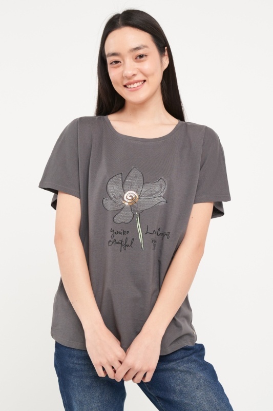 Lee Cooper - Tricou dama maneca scurta si detalii grafice - Img 7