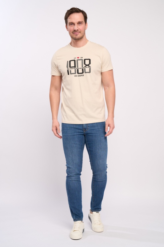 Lee Cooper - Tricou maneca scurta barbat cu imprimeu detalii logo - Img 7