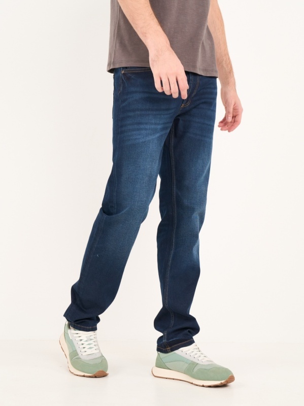 Timeout - Blugi barbat slim cu aspect decolorat - Img 8