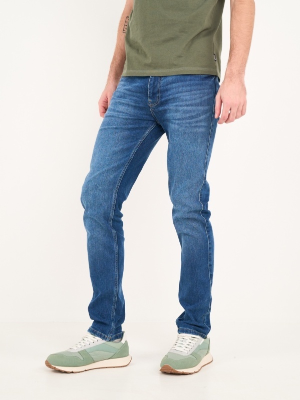 Timeout - Blugi barbat slim cu aspect decolorat - Img 8