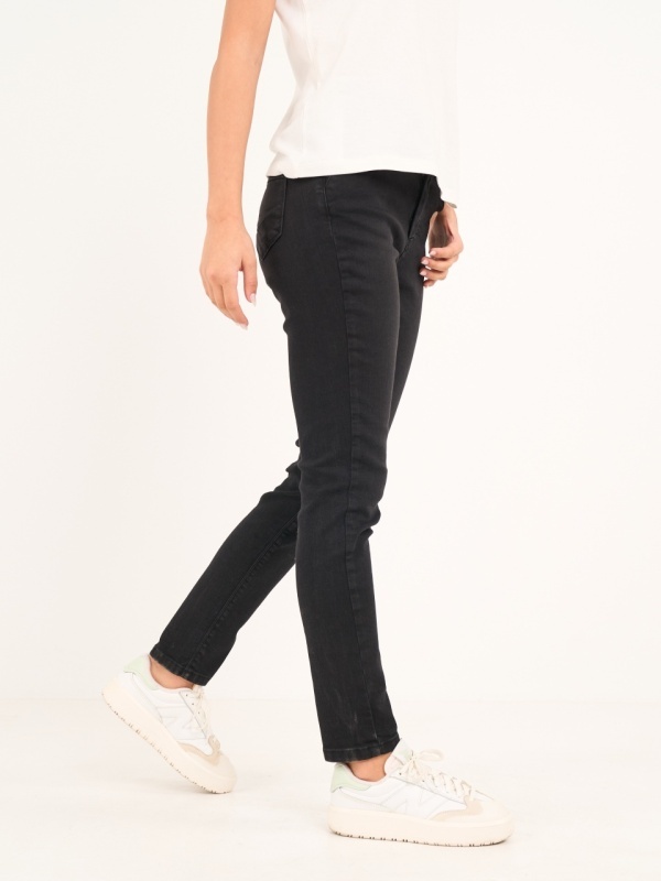 Timeout - Blugi dama skinny de culoare inchisa - Img 6