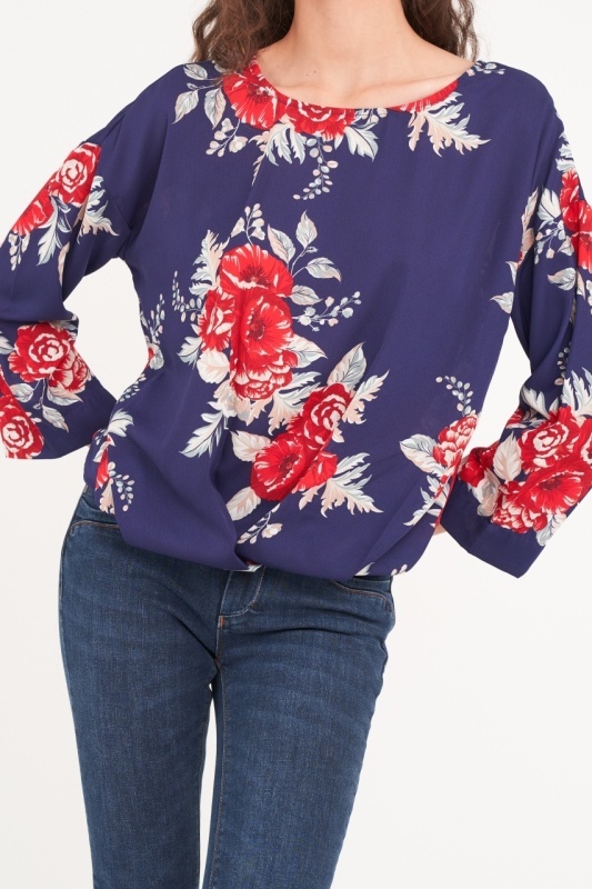 Timeout - Camasa dama maneca scurta cu imprimeu floral - Img 3