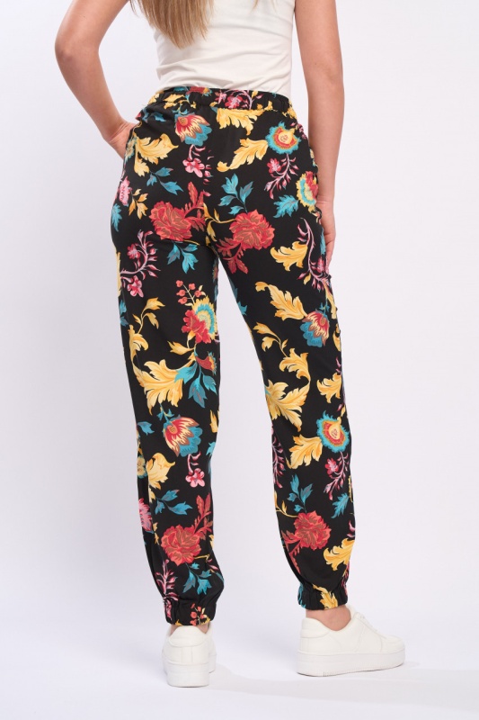 Timeout - Pantaloni dama cu model floral - Img 5