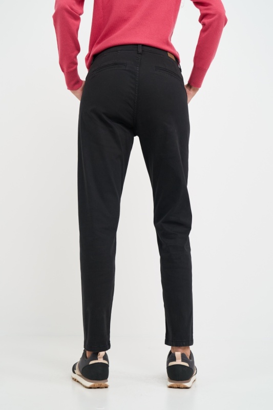 Timeout - Pantaloni dama de culoare inchisa cu buzunare oblice - Img 4