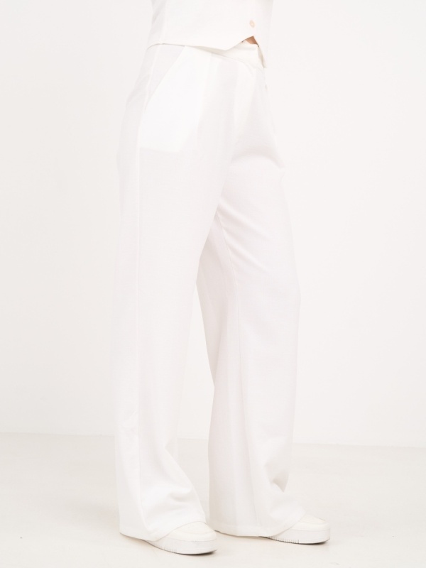Timeout - Pantaloni lungi dama cu buzunare de culoare uniforma - Img 4