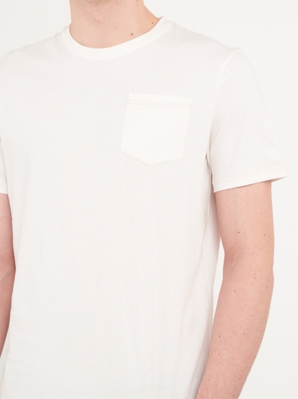 Timeout - Tricou barbat cu maneca scurta de culoare uniforma - Img 2