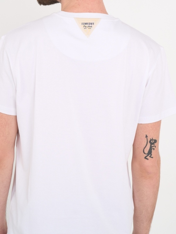 Timeout - Tricou barbat cu maneca scurta si detalii logo - Img 3