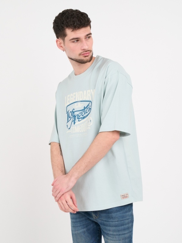 Timeout - Tricou barbat cu maneca scurta si imprimeu grafic - Img 5