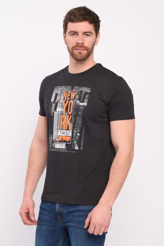 Timeout - Tricou barbat maneca scurta cu imprimeu oras - Img 5