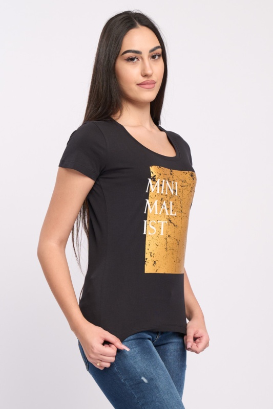 Timeout - Tricou cu maneca scurta dama cu imprimeu - Img 5