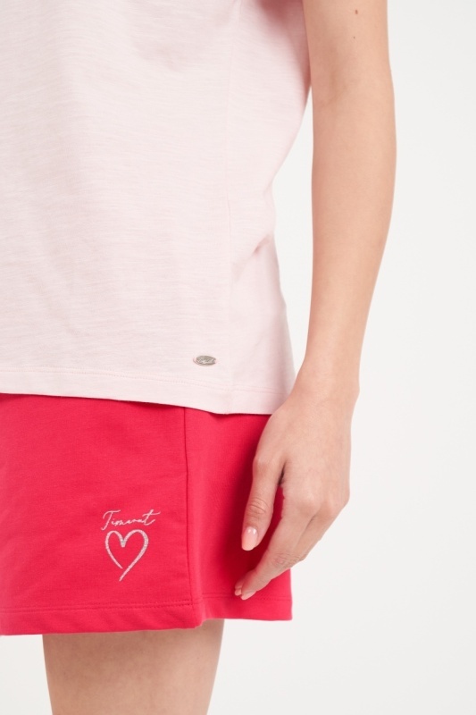 Timeout - Tricou dama cu maneca scurta de culoare uniforma - Img 4