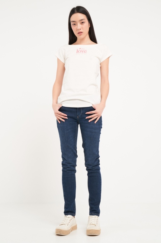 Timeout - Tricou dama cu maneca scurta de culoare uniforma - Img 5
