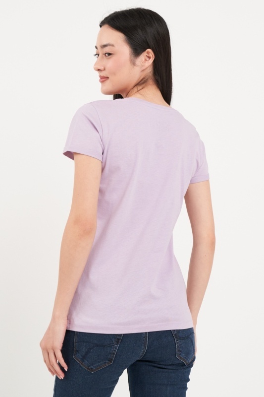 Timeout - Tricou dama cu maneca scurta si imprimeu grafic - Img 3