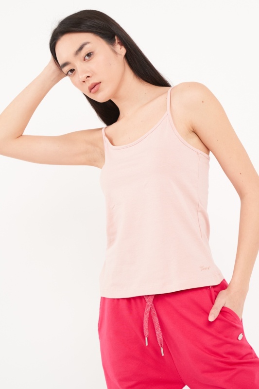 Timeout - Tricou dama fara maneci de culoare uniforma - Img 2