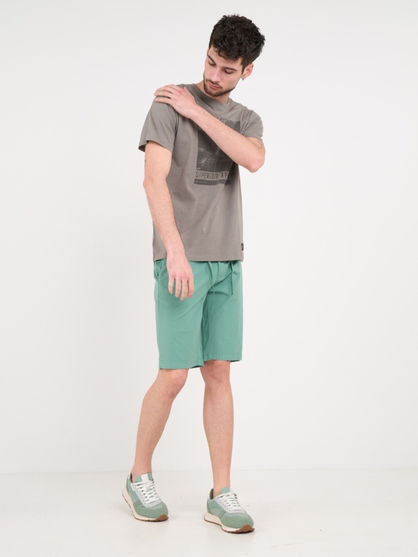 Kenvelo - Bermude barbat de culoare uniforma - Img 11