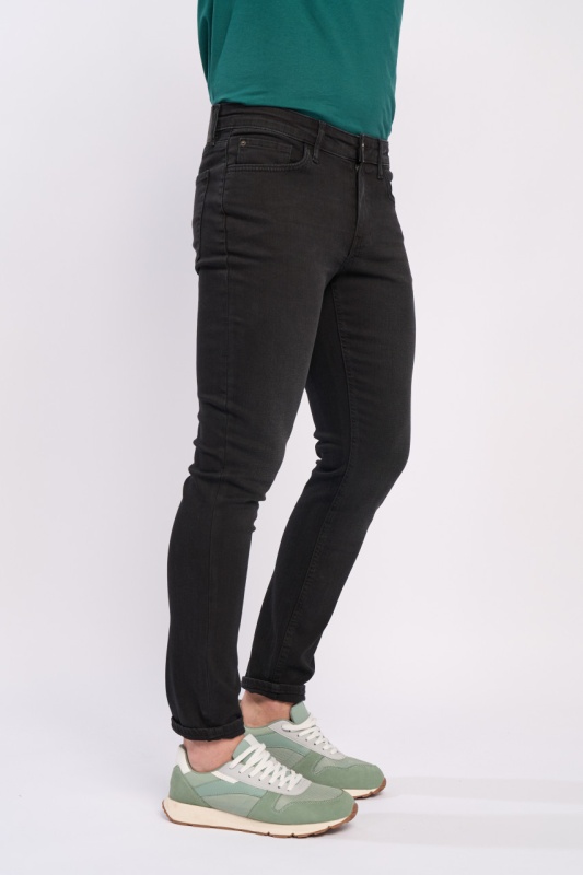 Kenvelo - Blugi barbat superslim de culoare inchisa - Img 5