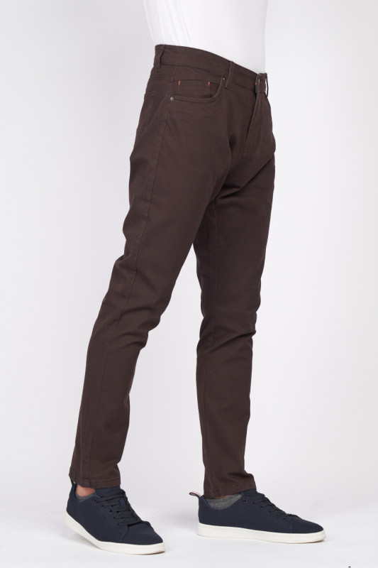 Kenvelo - Pantaloni barbat de culoare uniforma cu buzunare