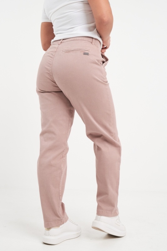 Kenvelo - Pantaloni lungi dama de culoare uniforma cu buzunare - Img 2