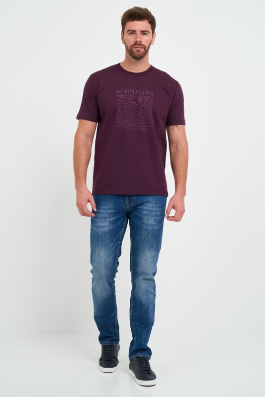 Kenvelo - Tricou barbat cu imprimeu si logo atasat - Img 7