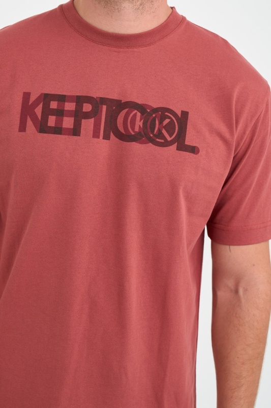 Kenvelo - Tricou barbat cu imprimeu texturat si logo - Img 4