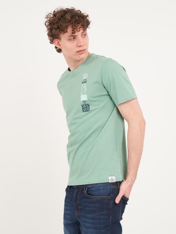 Kenvelo - Tricou barbat cu maneca scurta si imprimeu - Img 4