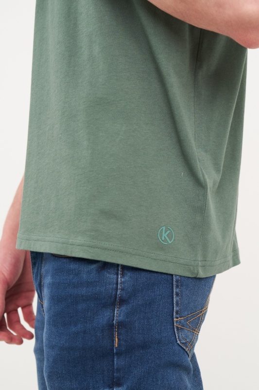 Kenvelo - Tricou barbat de culoare uniforma - Img 3
