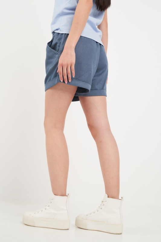 Lee Cooper - Bermude dama sport de culoare uniforma - Img 3