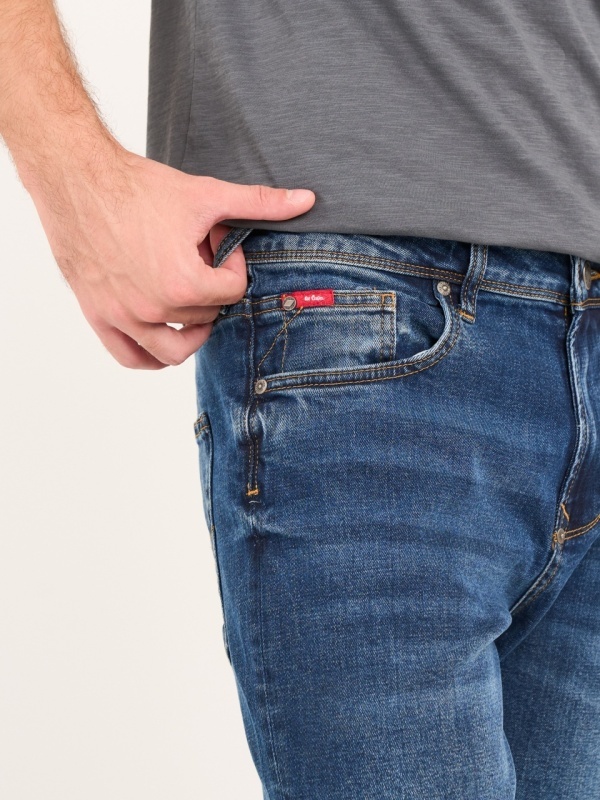 Lee Cooper - Blugi barbat regular cu aspect decolorat - Img 4